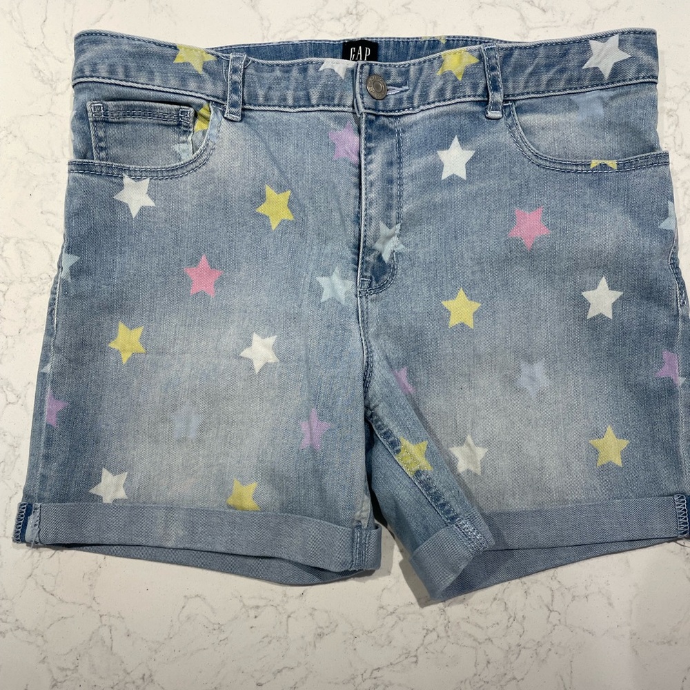 Kids Superdenim Star Midi Shorts with Fantastiflex